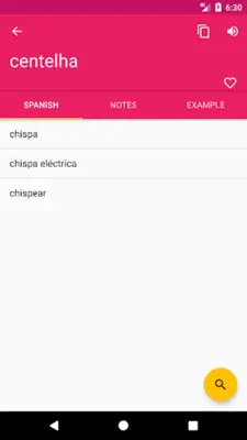 Portuguese Spanish Dictionary android App screenshot 4